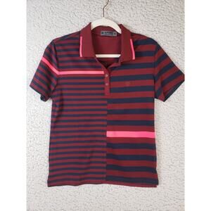 G/Fore Shirt Mens M Striped Performance Golf Polo Rugby Tennis Casual Activewear